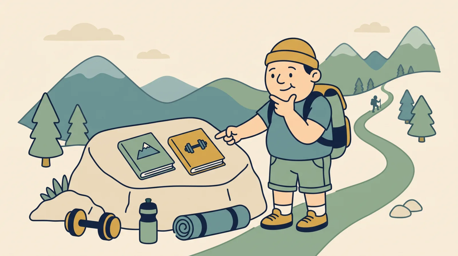 Cartoon illustration for the article: Ascend vs JEFIT: which free workout logger is actually worth your reps?
